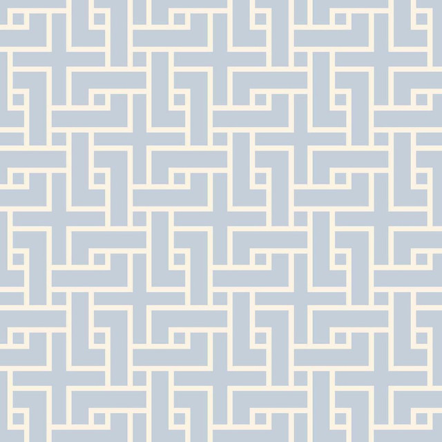 Manchurian Fret Sky by RM CoCo Designer Fabric ColorWorks Fall 2021 RM Studio See Sample 0 Horizontal: 3 and Vertical: 3 0 - Swanky Fabrics -