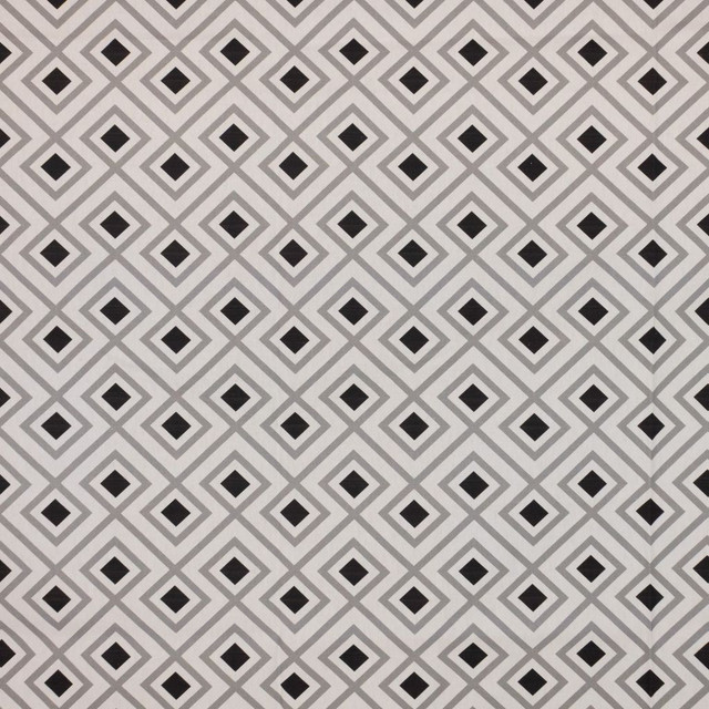 Optic Diamond Graphite by RM CoCo Designer Fabric Finishing Touches Vol 17 100% Cotton See Sample 30000 Horizontal: 4.52 and Vertical: 3.46 55 - Swanky Fabrics -
