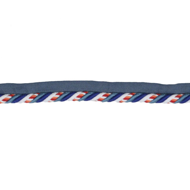 LC101 LIPCORD .5" SUNSET by RM CoCo Designer Trim Bahama Breeze 60% Cotton 32% Acrylic 8% Polyester See Sample 0 Horizontal: 0 and Vertical: 0 0.5 - Swanky Fabrics -