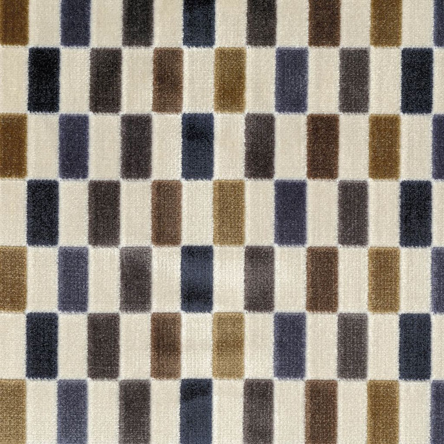 Mondrian Bluestone by RM CoCo Designer Fabric Gemstones II Ice Blue Larimar to Lazuli 57% Rayon 43% Polyester See Sample 37000 Horizontal: 7.25 and Vertical: 2.5 58 - Swanky Fabrics -