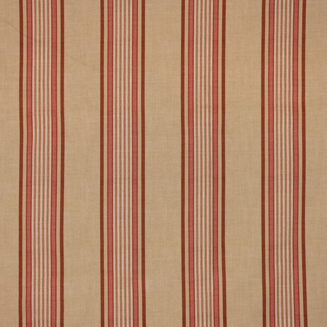Colfax Stripe Melon by RM CoCo Designer Fabric Inspired Living Vol 14 100% Cotton See Sample 0 Horizontal: 7 and Vertical: 0 55 - Swanky Fabrics -