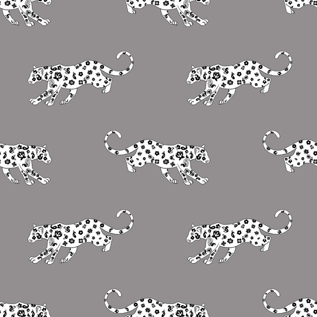 Cool Cat Pewter by RM CoCo Designer Fabric ColorWorks Spring 2022 RM Studio See Sample 0 Horizontal: 13.5 and Vertical: 13.5 0 - Swanky Fabrics -