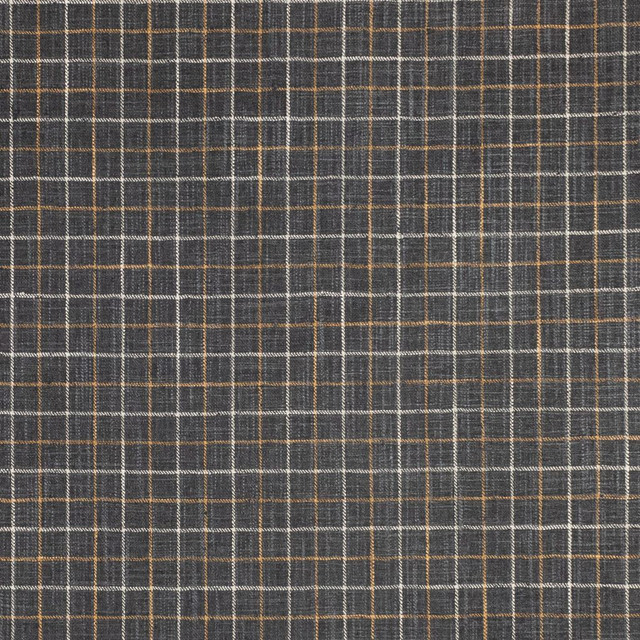 Mercer Check Charcoal by RM CoCo Designer Fabric Finishing Touches Vol 17 100% Polyester See Sample 51000 Horizontal: 2 and Vertical: 2 54 - Swanky Fabrics -