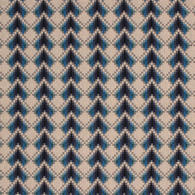 Bargello Lazuli by RM CoCo Designer Fabric Prive Vol 3 93.96% Cotton 6.04% Flax See Sample 33000 Horizontal: 3.625 and Vertical: 2.25 54 - Swanky Fabrics -