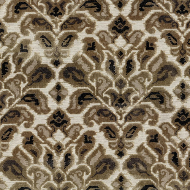 Blenheim Damask Hot Fudge by RM CoCo Designer Fabric Gemstones II Tahitian Gray Pearl to Onyx 56% Rayon 44% Polyester See Sample 12000 Horizontal: 14 and Vertical: 21 56 - Swanky Fabrics -