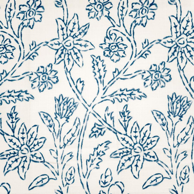 Laval # 127 Savoy by Maxwell Designer Fabric Color Theory-Vol. Ix Pacific 100% COTTON SPAIN V-16" H-9" 55" - Swanky Fabrics -