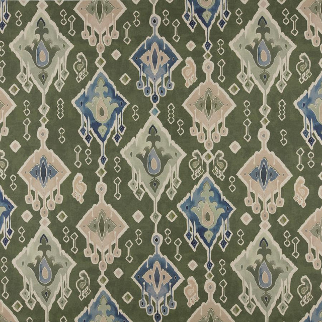 Sumba # 501 Aloe by Maxwell Designer Fabric Print Gallery Iii 85% COTTON
15% LINEN SPAIN V-27.4" H-27" 55" - Swanky Fabrics -