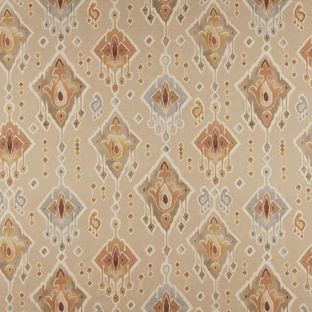 Sumba # 516 Terracotta by Maxwell Designer Fabric Print Gallery Iii 85% COTTON
15% LINEN SPAIN V-27.4" H-27" 55" - Swanky Fabrics -