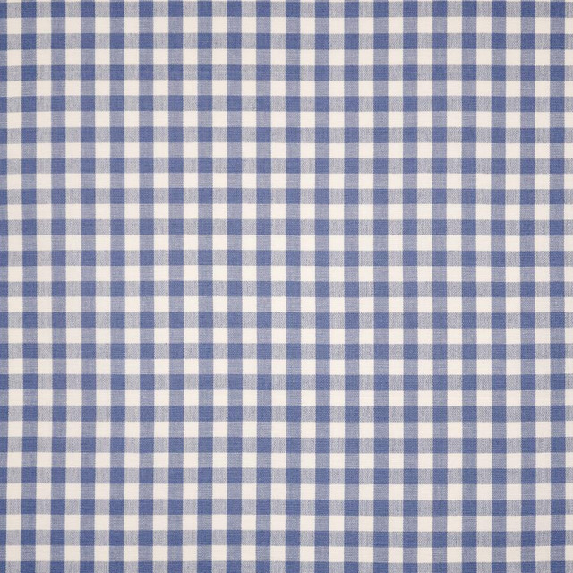 Vichy Check # 124 French Blue by Maxwell Designer Fabric Color Theory-Vol. Ix Pacific 100% COTTON INDIA V-0.8" H-0.8" 54" - Swanky Fabrics -