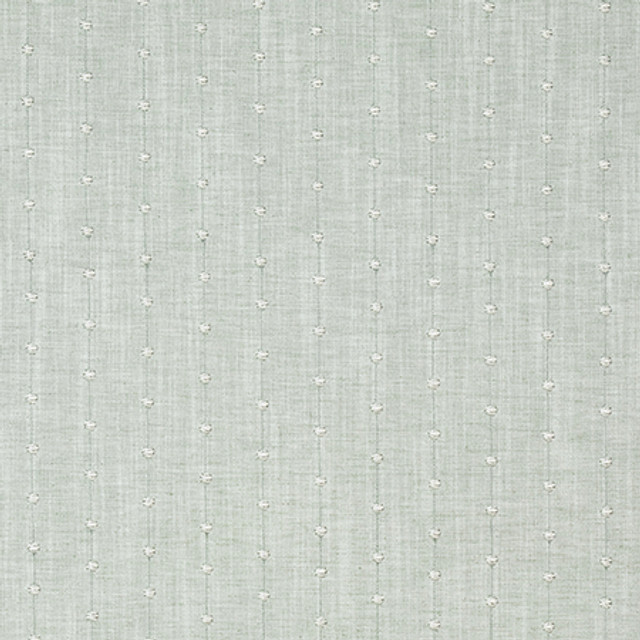 In Knots Mint by Carole Designer Fabric English Garden Base: 82% Polyester, 11% Cotton, 7% Linen Embr: 78% Cotton, 22% Viscose 51,000 Wyzenbeek Double Rubs 1" V, 2 3/8" H 52*" - Swanky Fabrics -