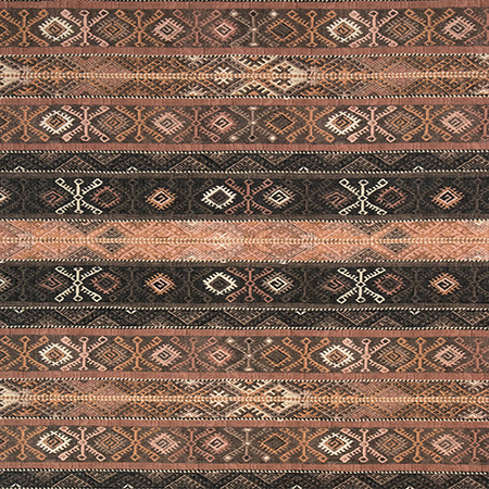 Richly Layered Rose Dust by Carole Designer Fabric Go West 100% Polyester 40,000 Wyzenbeek Double Rubs 20" V, 17 5/8" H 54" - Swanky Fabrics -