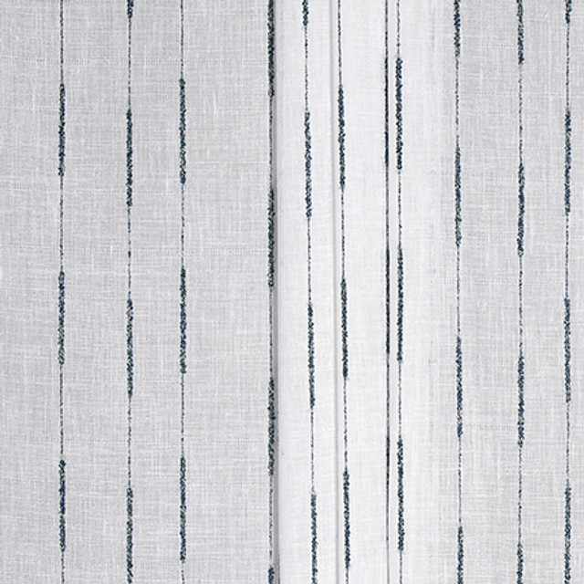 Floating Free Surf Blue by Carole Designer Fabric Sheer Impressions 100% Polyester N/A 5" V, 15" H 121" - Swanky Fabrics -