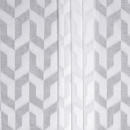 Lightest Touch Frost by Carole Designer Fabric Sheer Impressions 100% Polyester N/A 3 7/8" V, 3 3/8" H 118" - Swanky Fabrics -