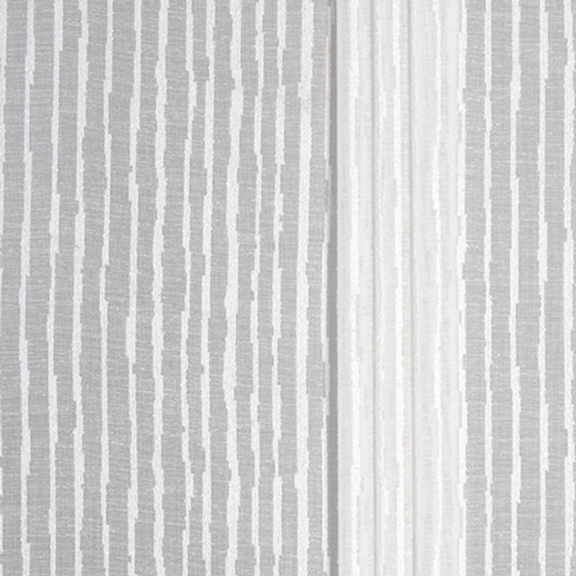 On A Breeze Chalk by Carole Designer Fabric Sheer Impressions 100% Polyester N/A 13 3/4" V, 14 1/2" H 118" - Swanky Fabrics -