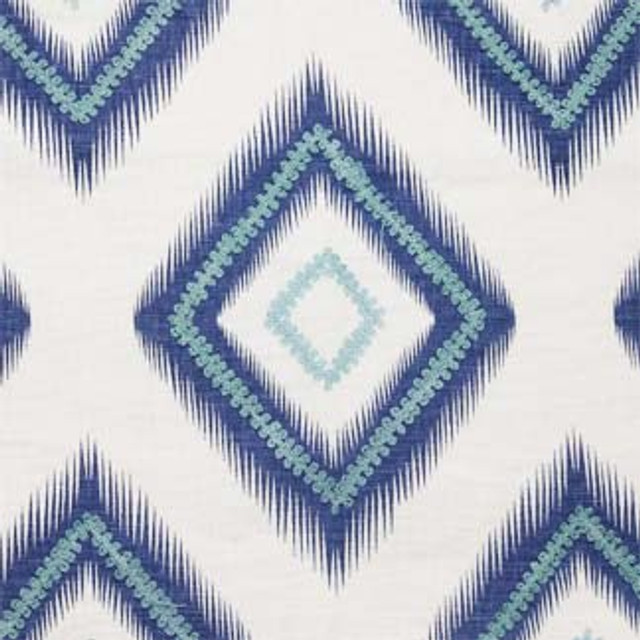 Indian Queen Monaco Blue 3443211004 by Carole Designer Fabric Exclusive Mermaid 90% Linen 10% Cotton INDIA H: 13 1/2"V, 8 3/4"H 51" Minimum (See sample for specifics) - Swanky Fabrics- Carole Exclusive Indian Queen Monaco Blue 3443211004 by Carole Designer Fabric Exclusive Mermaid 90% Linen 10% Cotton INDIA H: 13 1/2"V, 8 3/4"H 51" Minimum (See sample for specifics) - Swanky Fabrics- Carole Exclusive