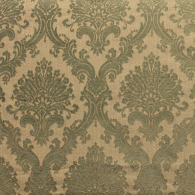 Kale Sea Foam 3706511000 by Carole Designer Fabric Exclusive Tranquility Bay 51% Polyester 49% Viscose Turkey H: 22"V, 14 1/4"H 55" Minimum (See sample for specifics) - Swanky Fabrics- Carole Exclusive