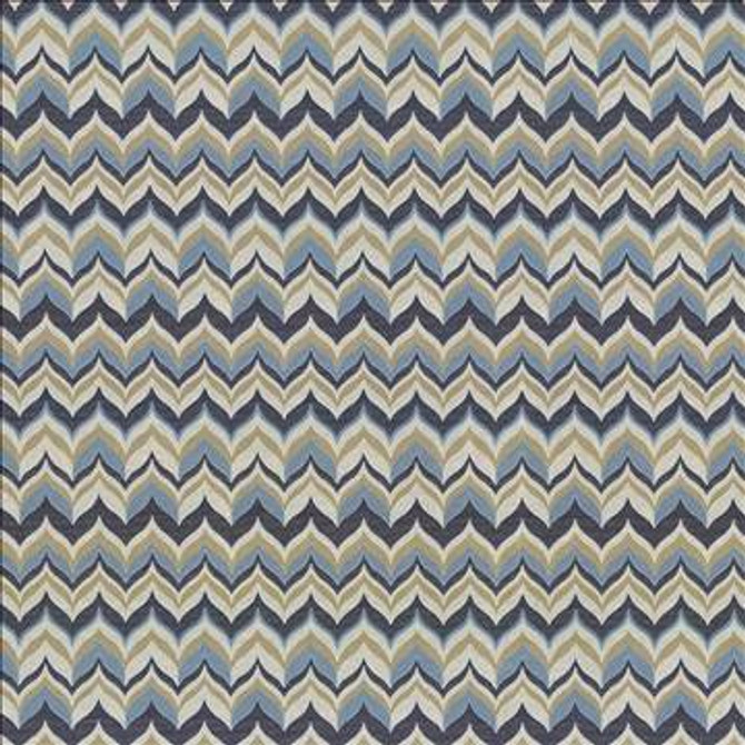Adderley Monaco Blue by Kasmir Designer Fabric 5072 100% Polyester CHINA 10,000 Wyzenbeek Double Rubs H: 3 6/8 inches, V: 7 2/8 inches 54 - Swanky Fabrics - Kasmir