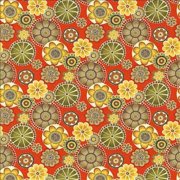 Adelaide Persimmon by Kasmir Designer Fabric 1434 100% Cotton INDONESIA 15,000 Wyzenbeek Double Rubs H: 27 inches, V: 27 inches 54 - 55 - Swanky Fabrics - Kasmir