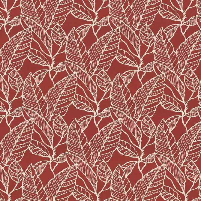 Banana Leaf Red Delicious by Kasmir Designer Fabric 1435 53% Cotton
47% Polyester
 CHINA 60,000 Wyzenbeek Double Rubs </p><p>Repeat: Horizontal: 15 inches and Vertical: 16 inches 59 - Swanky Fabrics -