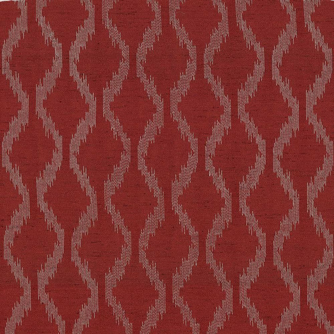 Bonju Ikat Chili by Kasmir Designer Fabric 5071 100% Polyester Embroidery 100% Polyester CHINA Not Tested Horizontal: 3 7/8 inches and Vertical: 5 6/8 inches 53 - 58 - Swanky Fabrics -