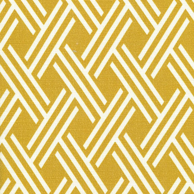 Canton Trellis Goldenrod  by Kasmir Designer Fabric 5069 100% Cotton
 PAKISTAN 15,000 Wyzenbeek Double Rubs Horizontal: 3 inches and Vertical: 5 1/8 inches 54  - Swanky Fabrics -