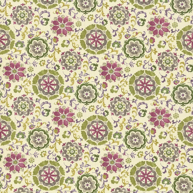 Chappell Garden Clover  by Kasmir Designer Fabric 1435 100% Cotton
 INDONESIA 15,000 Wyzenbeek Double Rubs Horizontal: 27 inches and Vertical: 27 inches 54  - Swanky Fabrics -