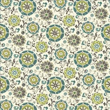 Chappell Garden Oasis by Kasmir Designer Fabric 1436 100% Cotton INDONESIA 15,000 Wyzenbeek Double Rubs H: 27 inches, V: 27 inches 54 - 55 - Swanky Fabrics - Kasmir