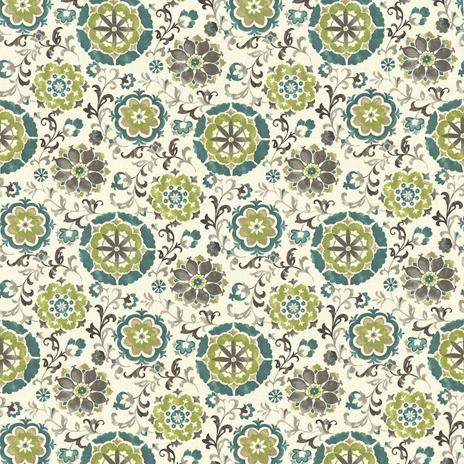 Chappell Garden Oasis by Kasmir Designer Fabric 1436 100% Cotton INDONESIA 15,000 Wyzenbeek Double Rubs Horizontal: 27 inches and Vertical: 27 inches 54 - 55 - Swanky Fabrics -