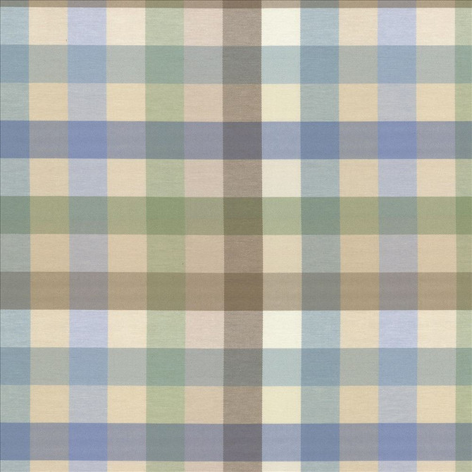 Dupuy Check Mineral by Kasmir Designer Fabric 5082 53% Cotton
47% Polyester
 TAIWAN </p><p>Repeat: Horizontal: 13 4/8 inches and Vertical: 13 4/8 inches 55 - Swanky Fabrics -