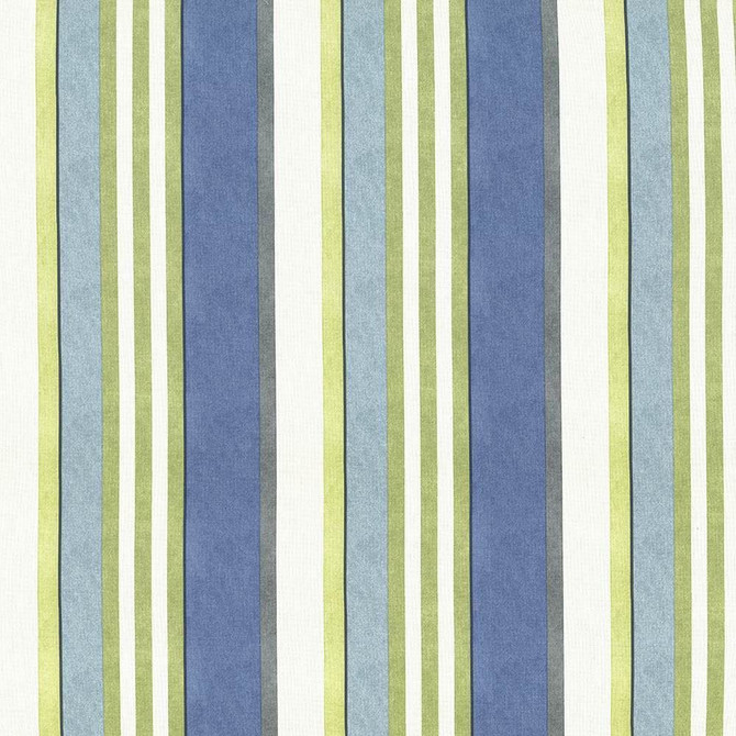 Edgemere Stripe Bluebell by Kasmir Designer Fabric 5075 100% Cotton UNITED KINGDOM Not Tested Horizontal: 13 5/8 inches and Vertical: 0 Inches 54 - 55 - Swanky Fabrics -