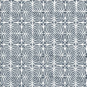 Floriata Blocks Lapis by Kasmir Designer Fabric 5125 90% Cotton 10% Linen INDIA Not Tested H: 6 inches, V: 6 inches 54 - Swanky Fabrics - Kasmir