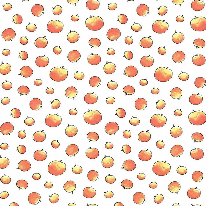 Giant Peaches Peachy by Kasmir Designer Fabric 1445 100% Cotton
 TURKEY Not Tested </p><p>Repeat: Horizontal: 13 4/8 inches and Vertical: 12 5/8 inches 55 - Swanky Fabrics -