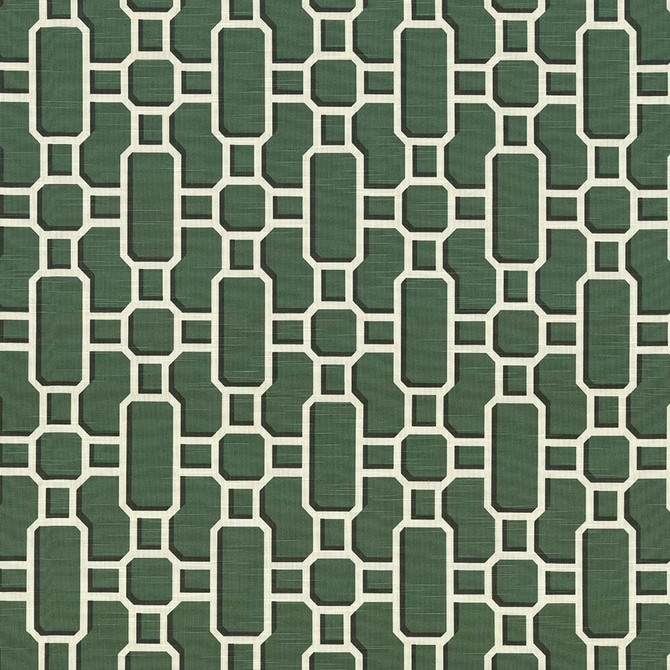 Hakkasan Fret Emerald by Kasmir Designer Fabric 5074 100% Cotton
 USA </p><p>Repeat: Horizontal: 9 inches and Vertical: 12 5/8 inches 54 - Swanky Fabrics -