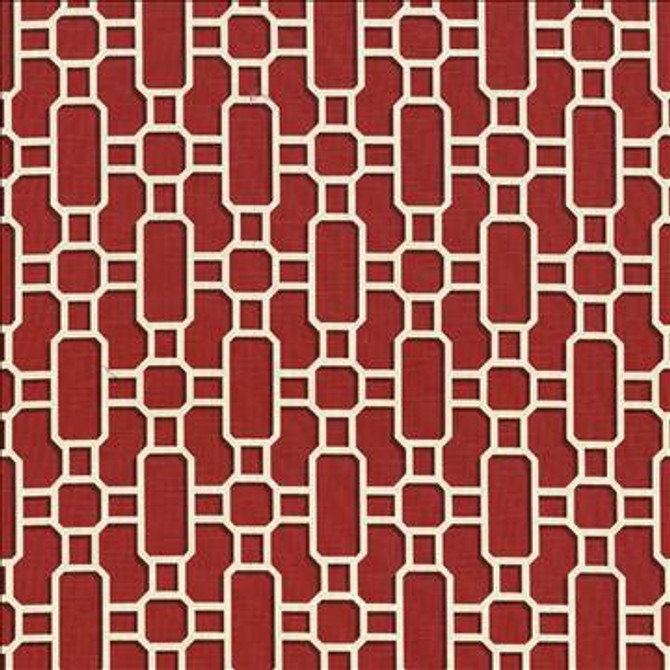 Hakkasan Fret Rouge by Kasmir Designer Fabric 5064 100% Cotton USA 15,000 Wyzenbeek Double Rubs H: 9 inches, V: 12 5/8 inches 54 - Swanky Fabrics - Kasmir