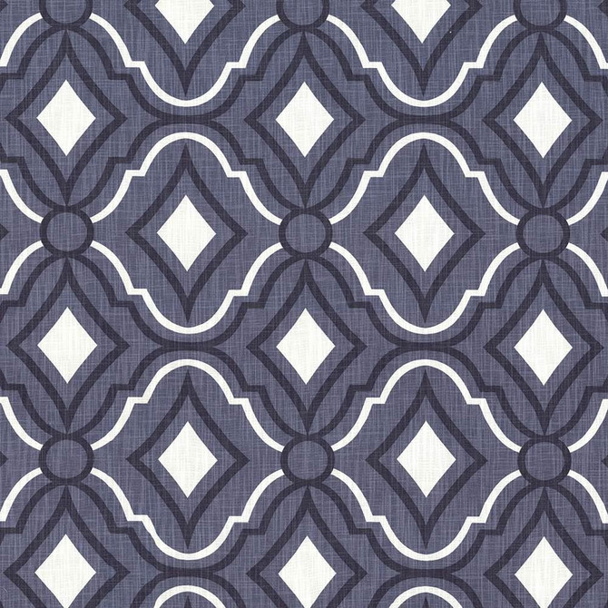 Inflection Indigo by Kasmir Designer Fabric 5107 100% Cotton
 USA </p><p>Repeat: Horizontal: 13 4/8 inches and Vertical: 13 4/8 inches 54 - Swanky Fabrics -