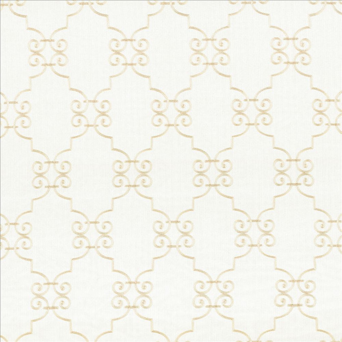Ionic Scroll Snowflake by Kasmir Designer Fabric 5111 100% Polyester
 CHINA </p><p>Repeat: Horizontal: 7 4/8 inches and Vertical: 12 inches 52 - 59 - Swanky Fabrics -