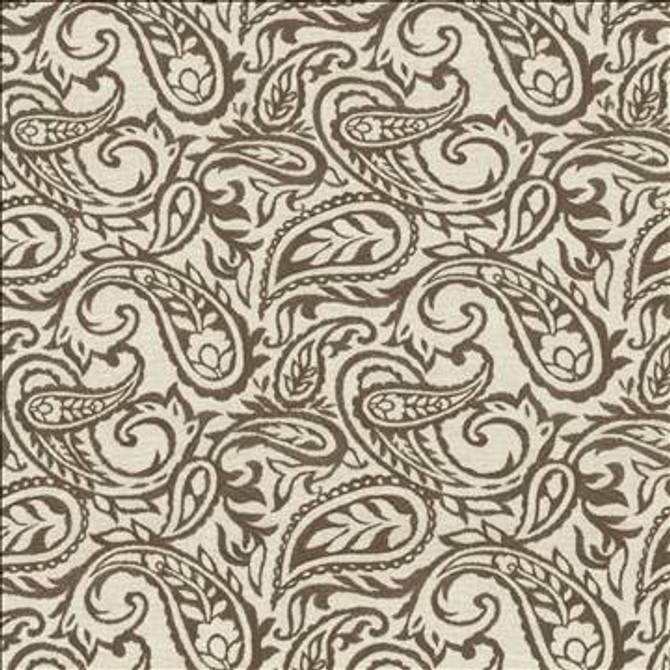 Kahala Paisley Earth by Kasmir Designer Fabric 1450 52% Linen 48% Cotton INDIA Not Tested H: 17 inches, V: 14 7/8 inches 54 - Swanky Fabrics - Kasmir