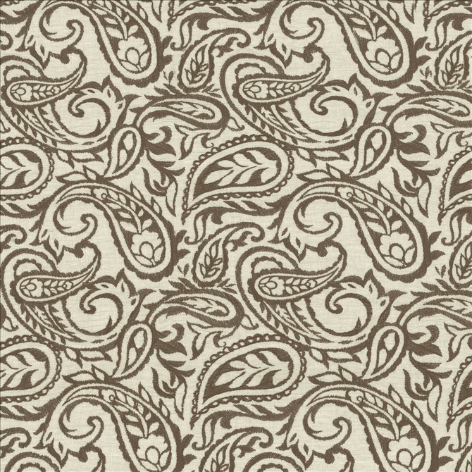 Kahala Paisley Earth by Kasmir Designer Fabric 1450 52% Linen
48% Cotton
 INDIA </p><p>Repeat: Horizontal: 17 inches and Vertical: 14 7/8 inches 51 - Swanky Fabrics -