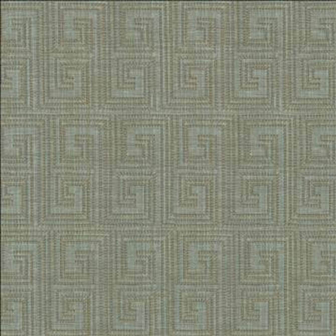 Labyrinth Monsoon by Kasmir Designer Fabric 1443 65% Cotton 35% Polyester Embroidery Contents 100% Rayon INDIA 3,000 Wyzenbeek Double Rubs H: 3 2/8 inches, V: 6 1/8 inches 54 - 55 - Swanky Fabrics - Kasmir