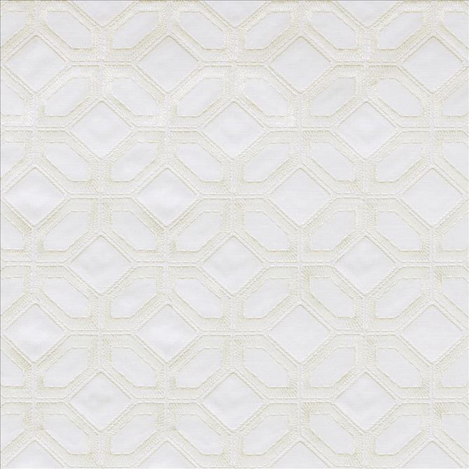 Latticework Cloud by Kasmir Designer Fabric 1450 47% Cotton
39% Polyester
14% Rayon
 INDIA </p><p>Repeat: Horizontal: 6 4/8 inches and Vertical: 6 inches 56 - Swanky Fabrics -