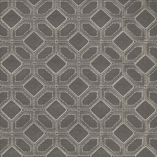 Latticework Pewter by Kasmir Designer Fabric 1450 47% Cotton
39% Polyester
14% Rayon
 INDIA </p><p>Repeat: Horizontal: 6 4/8 inches and Vertical: 6 inches 56 - Swanky Fabrics -