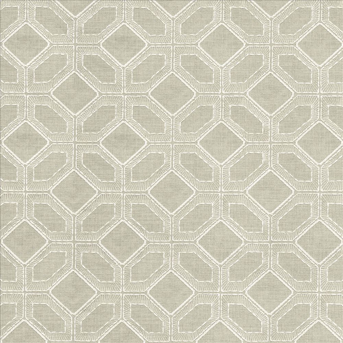 Latticework Stone by Kasmir Designer Fabric See sample 47% Cotton
39% Polyester
14% Rayon
 INDIA 15,000 Wyzenbeek Double Rubs </p><p>Repeat: Horizontal: 6 4/8 inches and Vertical: 6 inches 56 - Swanky Fabrics -
