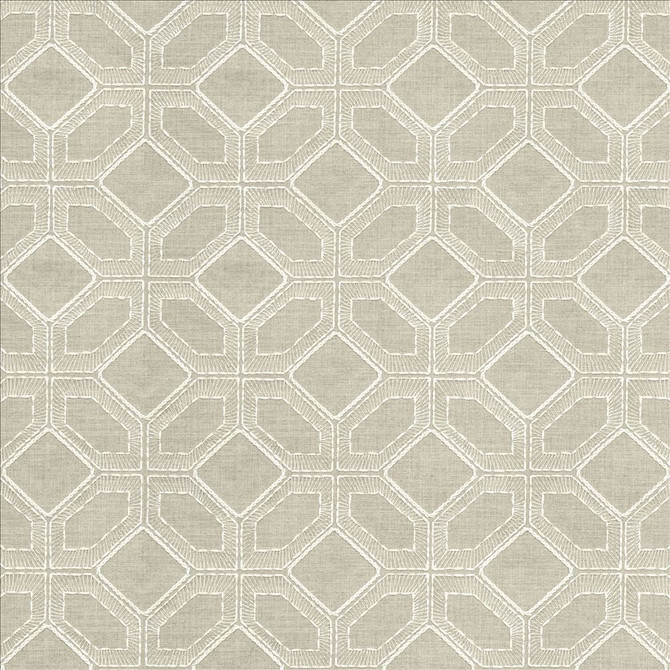 Latticework Stone by Kasmir Designer Fabric 1450 47% Cotton
39% Polyester
14% Rayon
 INDIA </p><p>Repeat: Horizontal: 6 4/8 inches and Vertical: 6 inches 56 - Swanky Fabrics -