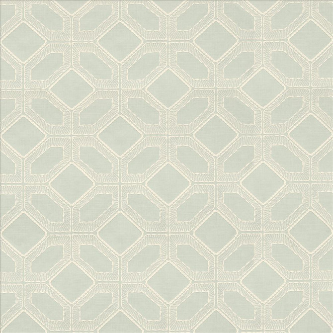 Latticework Vapor  by Kasmir Designer Fabric 1450 47% Cotton
39% Polyester
14% Rayon
 INDIA 15,000 Wyzenbeek Double Rubs Horizontal: 6 4/8 inches and Vertical: 6 inches 56  - Swanky Fabrics -
