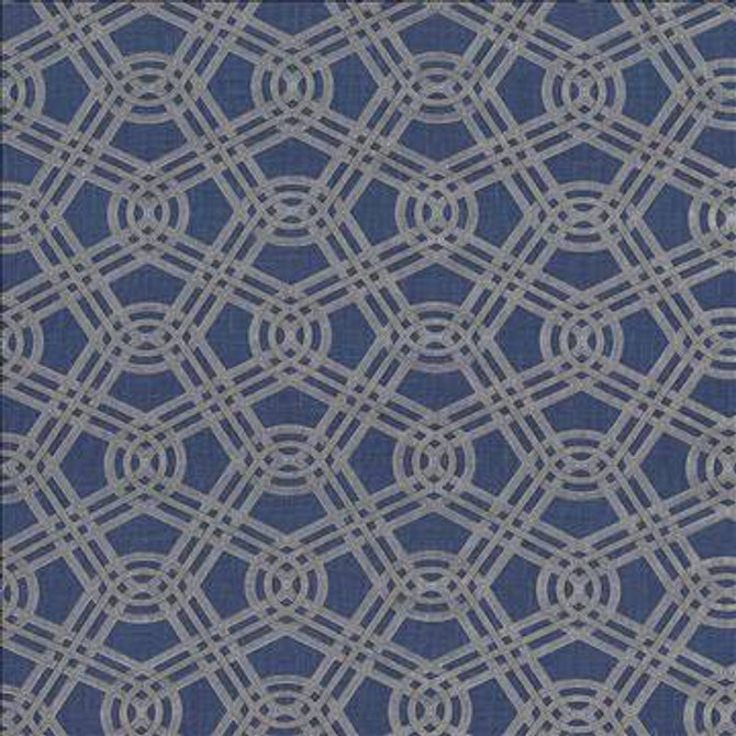 Macrame Bluebird by Kasmir Designer Fabric 5088 55% Linen 45% Cotton CHINA 15,000 Wyzenbeek Double Rubs H: 13 4/8 inches, V: 12 2/8 inches 54 - Swanky Fabrics - Kasmir