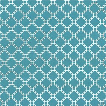Mahina Trellis Turquoise by Kasmir Designer Fabric 5107 100% Cotton USA 51,000 Wyzenbeek Double Rubs H: 4 4/8 inches, V: 4 4/8 inches 53 - 54 - Swanky Fabrics - Kasmir
