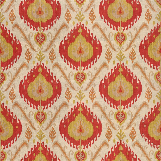 Marazzi Tomato  by Kasmir Designer Fabric 1434 100% Polyester
 CHINA 51,000 Wyzenbeek Double Rubs Horizontal: 27 inches and Vertical: 27 inches 54  - Swanky Fabrics -