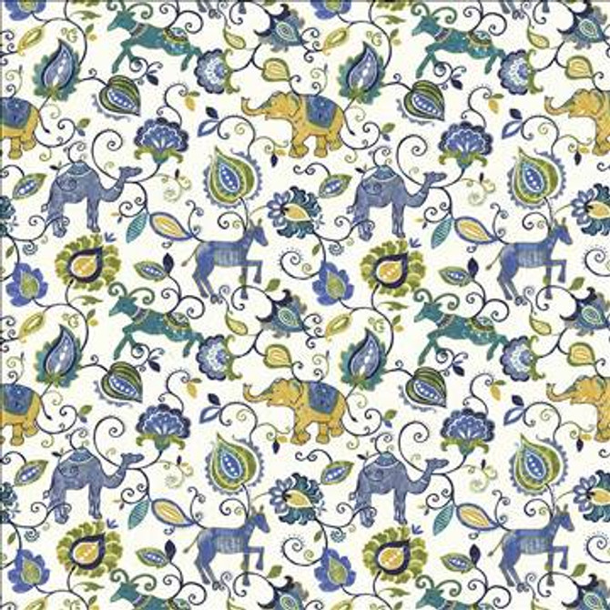 Menagerie Starlight by Kasmir Designer Fabric 1436 100% Cotton INDONESIA 15,000 Wyzenbeek Double Rubs H: 27 inches, V: 27 inches 54 - 55 - Swanky Fabrics - Kasmir