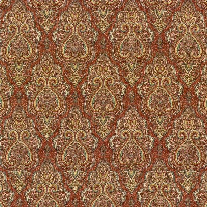 Nagina Cayenne by Kasmir Designer Fabric 5121 100% Cotton
 UAE </p><p>Repeat: Horizontal: 9 inches and Vertical: 17 4/8 inches 54 - 55 - Swanky Fabrics -