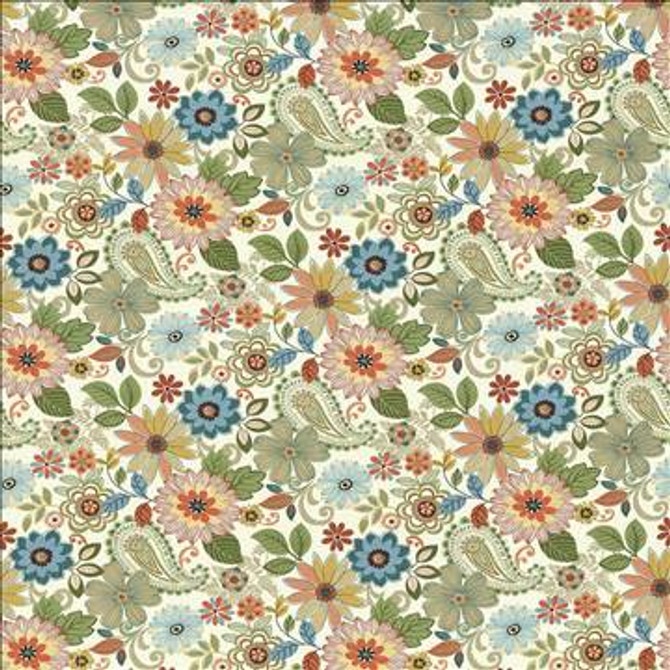 Preston Hollow Garden by Kasmir Designer Fabric 1434 100% Cotton INDONESIA 15,000 Wyzenbeek Double Rubs H: 27 inches, V: 25 2/8 inches 54 - 55 - Swanky Fabrics - Kasmir